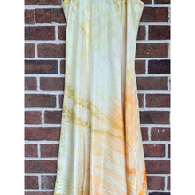 Load image into Gallery viewer, Hand Dyed Antique Slip Dress Yellow Orange Ombre
