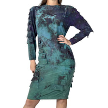 Load image into Gallery viewer, Hand Dyed 1980s Silk Vintage Dress
