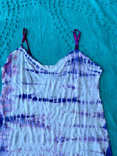 Load image into Gallery viewer, Purple Shibori Slip Dress
