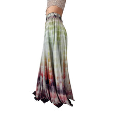 Load image into Gallery viewer, Vintage 1970s Hand Dyed Rainbow Ombre Nylon Maxi Skirt
