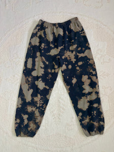 bleach tie dyed vintage sweat pants