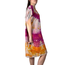 Load image into Gallery viewer, Hand Dyed Vintage 1980s Silk Shift Dress
