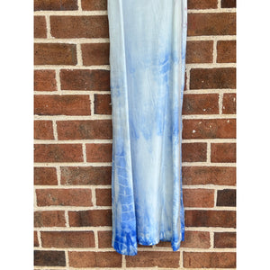 Antique Hand Dyed Slip Dress Ombré Blue Shibori