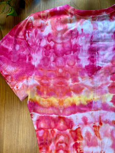 Hand Dyed Pink and Orange T-shirt