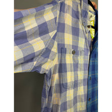 Load image into Gallery viewer, Split Bleach Dyed Vintage Flannel
