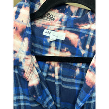 Load image into Gallery viewer, Bleach Dyed Vintage Flannel
