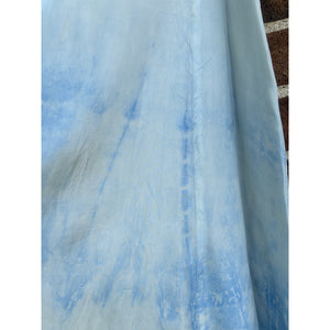 Antique Hand Dyed Slip Dress Ombré Blue Shibori