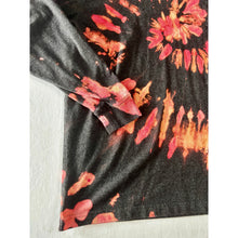 Load image into Gallery viewer, Black &amp; Pink Spiral Reverse Dyed Carhartt T-Shirt Long Sleeve Size Large
