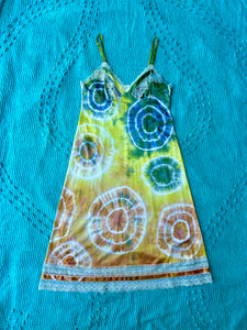 Multi Color Shibori Dyed Slip Dress