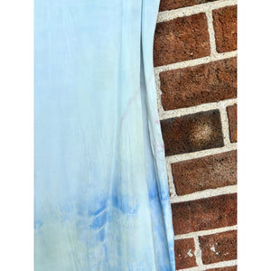 Antique Hand Dyed Slip Dress Ombré Blue Shibori