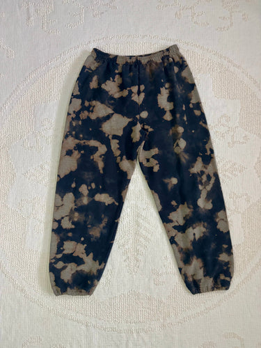 bleach tie dyed vintage sweat pants