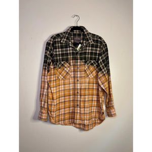 Bleach Dipped Vintage Flannel