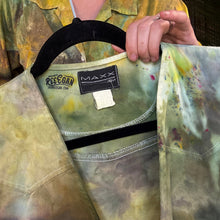 Load image into Gallery viewer, Hand Dyed Green 1980s Denim Vest

