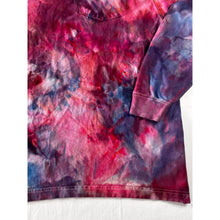 Load image into Gallery viewer, Pink &amp; Purple Ice Dyed Carhartt T-Shirt Long Sleeve Size Large
