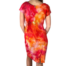 Load image into Gallery viewer, Vintage 1950s Hand Dyed Cotton Floral Lace Dress
