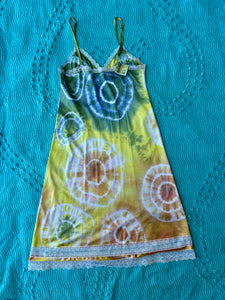 Multi Color Shibori Dyed Slip Dress