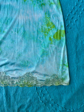 Load image into Gallery viewer, Lime Green and Turquoise Tie Dye Slip Dress
