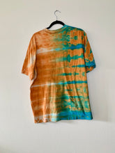 Load image into Gallery viewer, Turquoise and Orange Hand Dyed Carhartt T-shirt
