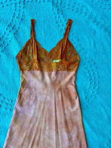 Orange Hand Dyed Slip Dress