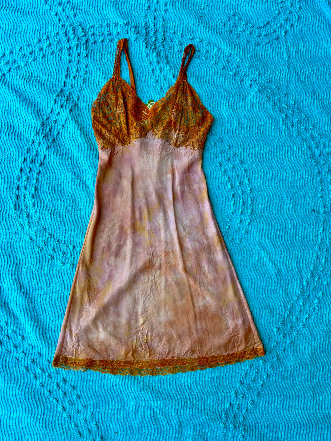 Orange Hand Dyed Slip Dress