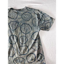 Load image into Gallery viewer, Blue Shibori Bleach Dyed Carhartt T-Shirt Short Sleeve Size Small
