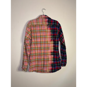 Split Bleach Dyed Vintage Flannel