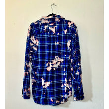 Load image into Gallery viewer, Bleach Dyed Vintage Flannel
