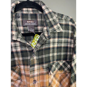 Bleach Dipped Vintage Flannel