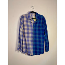 Load image into Gallery viewer, Split Bleach Dyed Vintage Flannel
