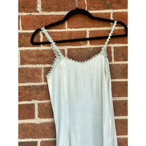 Antique Hand Dyed Slip Dress Ombré Blue Shibori