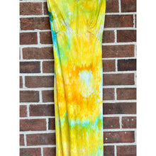 Load image into Gallery viewer, Antique Hand Dyed Slip Dress Butter Yellow Lime Green Nightgown Lingerie
