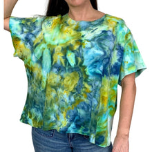 Load image into Gallery viewer, Hand Dyed Vintage T-Shirt - Blue &amp; Green
