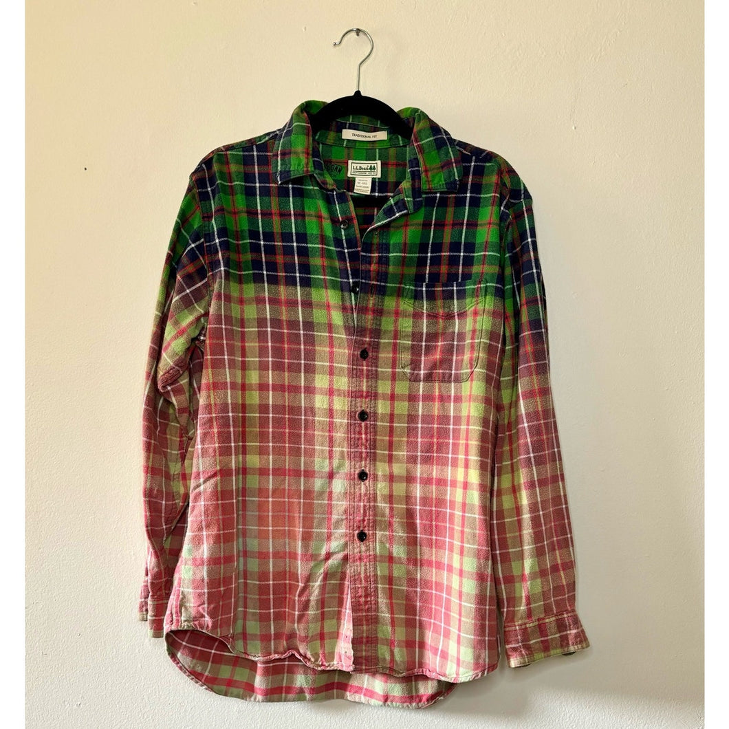 Bleach Dipped Vintage Flannel