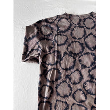 Load image into Gallery viewer, Navy &amp; Purple Shibori Bleach Dyed Carhartt T-Shirt Long Sleeve Size Large
