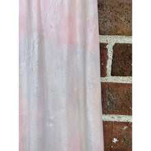 Load image into Gallery viewer, Antique Hand Dyed Rayon Slip Dress Pastel Pink Purple Lace Trim
