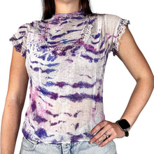 Load image into Gallery viewer, Antique 1940s Hand Dyed Shibori Blouse
