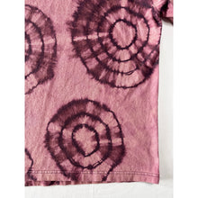 Load image into Gallery viewer, Maroon &amp; Pink Shibori Bleach Dyed Carhartt T-Shirt Short Sleeve Size Large
