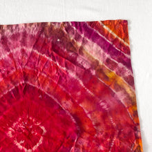 Load image into Gallery viewer, Vintage Hand Dyed Silk Scarf Pink Purple Orange 22"

