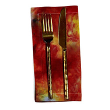 Load image into Gallery viewer, Hand Dyed Cloth Napkins 9.5" - Bonfire
