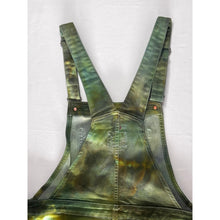 Load image into Gallery viewer, Ice Dyed Overall Shorts Dark Green
