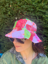 Load image into Gallery viewer, Wild Watermelon - Lime Lining - Patchwork Bucket Hat
