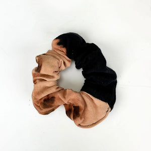 Black and Off White Scrunchy