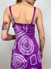 Load image into Gallery viewer, Hand Dyed Funky Purple Vintage Slip Dress
