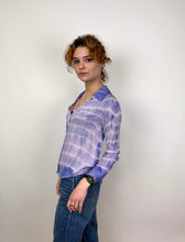 Load image into Gallery viewer, Hand Dyed Vintage Silk Button Up Blouse
