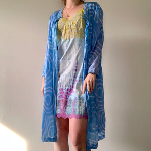 Tie Dye Vintage Robe or Duster