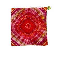 Load image into Gallery viewer, Pink and Orange Tie Dye Vintage Scarf
