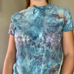 Ice Dyed 1940s Cotton Blouse