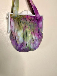 Green and Purple Ice Dyed 1960s Purse