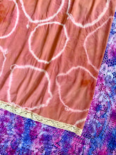 Load image into Gallery viewer, Coral Orange Shibori Dyed Slip Dress
