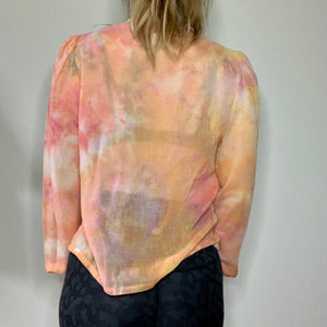 Hand Dyed 1980s does Edwardian Blouse